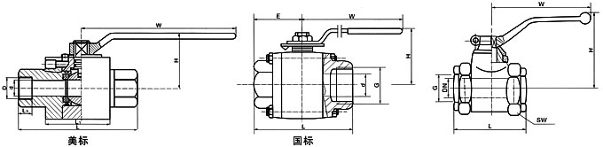 Q11N-160P,320P內螺紋高壓球閥(圖1)