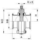 D81X衛(wèi)生級卡箍式蝶閥(圖2)