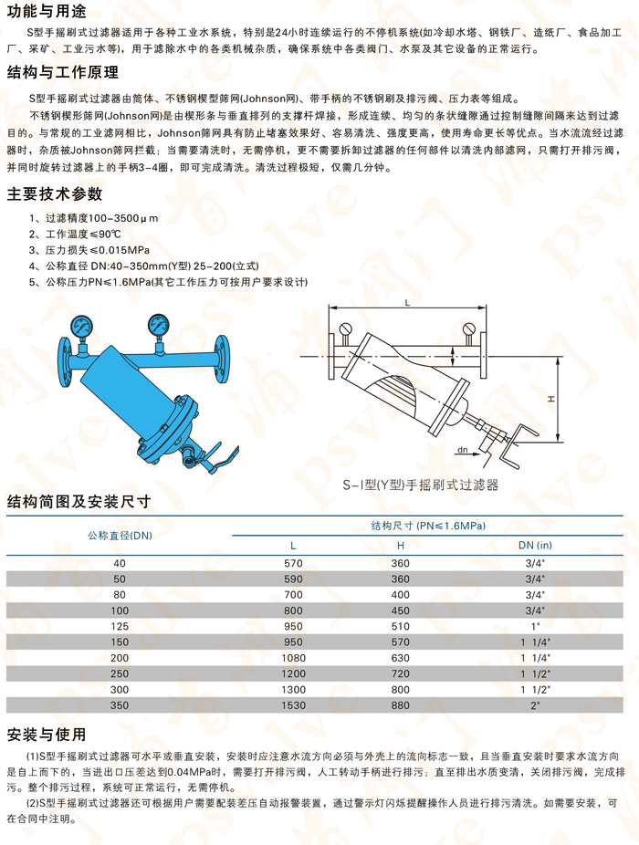 手搖刷式過(guò)濾器(圖1)
