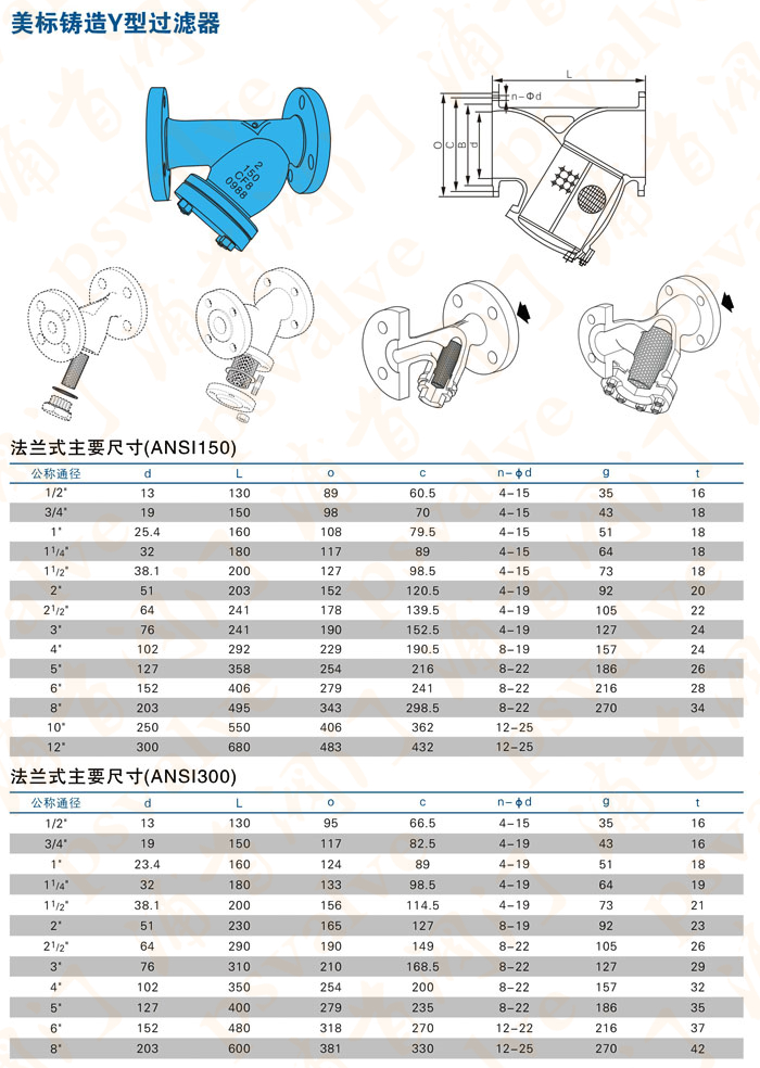 美標Y型過濾器(圖2)